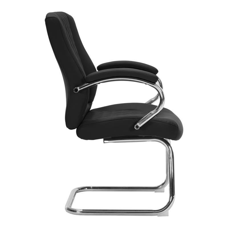 Посетителски стол Thiodore черен PU 67x49.5x100см - Image 3