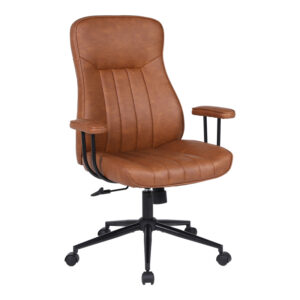 Филарети директорски офис стол кафяв PU 74x71.5x108-118см