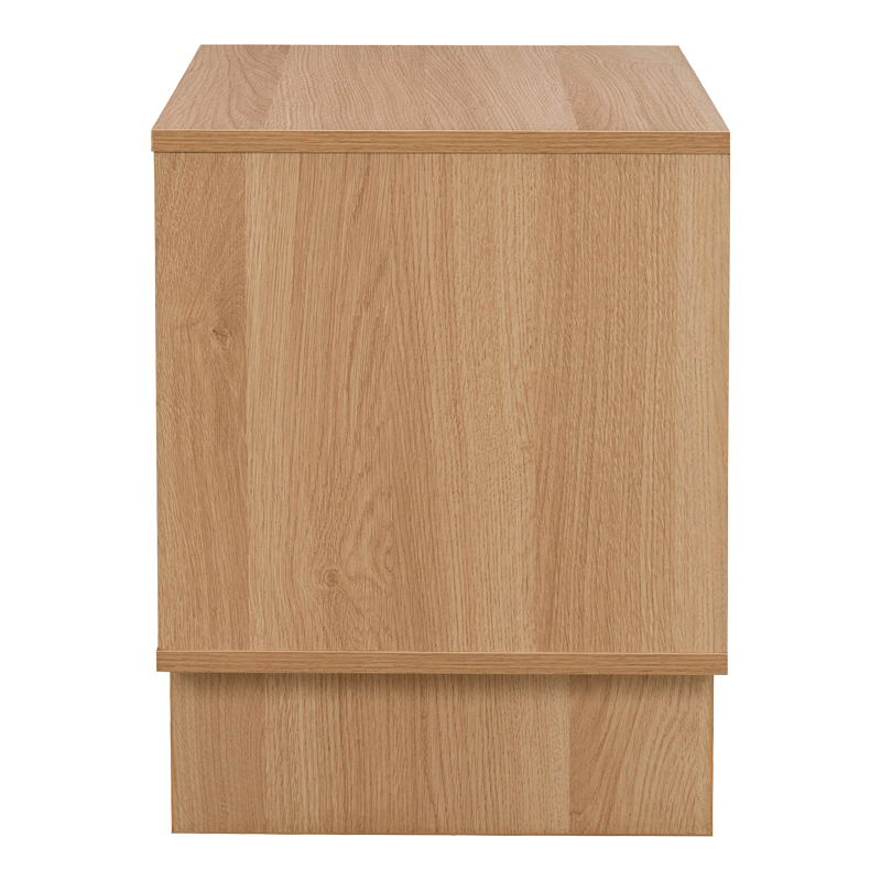 Нощно шкафче Jenfia от MDF в естествен цвят 48x39x50.5 см - Image 5