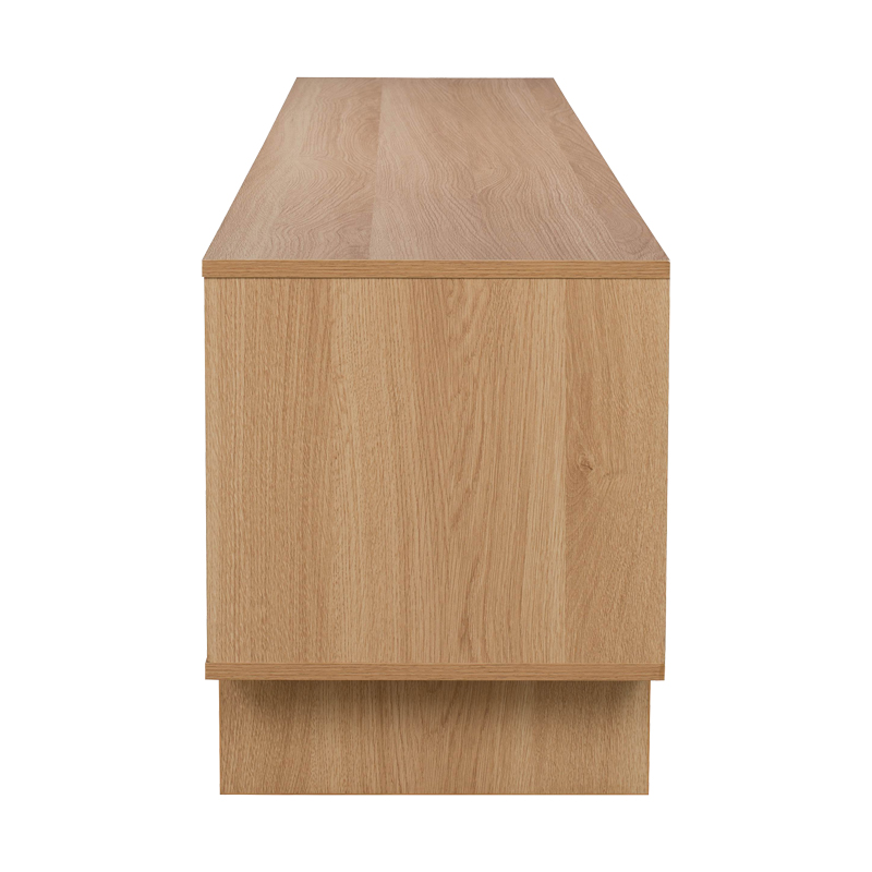 ТВ шкаф Jenfia от MDF в естествен цвят 180x39x45.5 см - Image 5