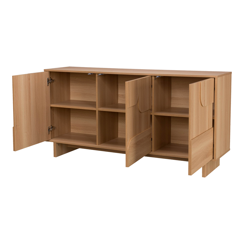 Бюфет Jenfia MDF в естествен цвят 150x39x75.5 см - Image 3