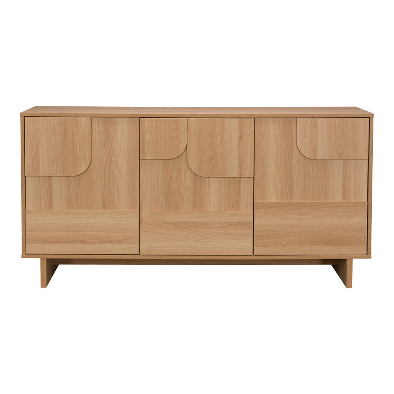 Бюфет Jenfia MDF в естествен цвят 150x39x75.5 см - Image 4