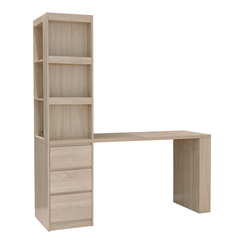 Бюро с етажерка за книги Cliner sonoma 140x50x180см - Image 2
