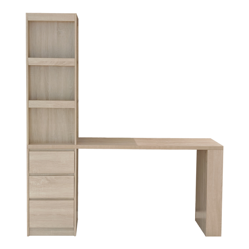 Бюро с етажерка за книги Cliner sonoma 140x50x180см - Image 3