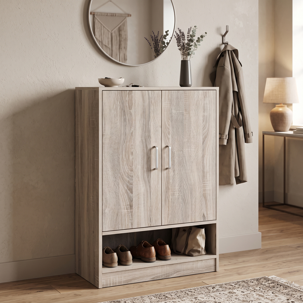 Шкаф за обувки Lemba sonoma 80x33x120см