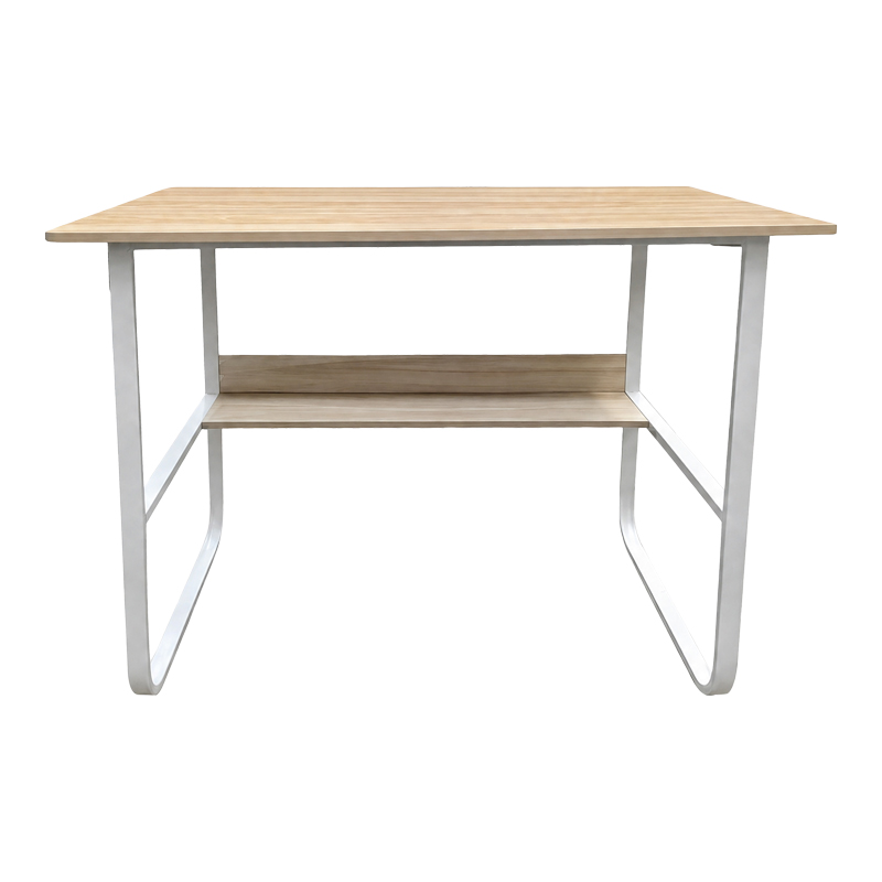Работно бюро Kela от MDF в дъбов цвят с бял метал 100x60x73см - Image 3