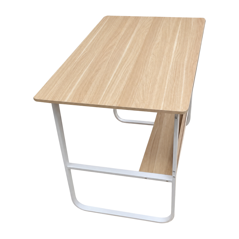 Работно бюро Kela от MDF в дъбов цвят с бял метал 100x60x73см - Image 4