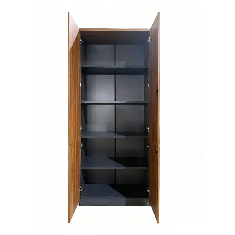 Професионален офис шкаф Enhansa орех антрацит 80x40x200см - Image 2