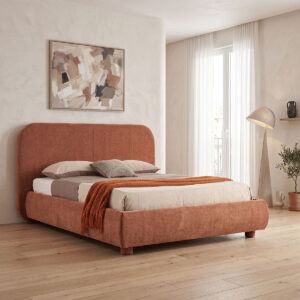 Легло Salena с теракота и плат 160x200 см