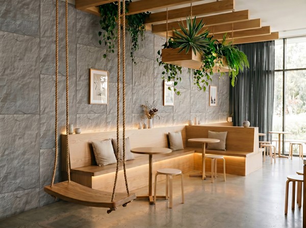 Изкуствен камък PU панел 307040 Stone Skin 600x1200 мм СВЕТЛО СИВ - Image 2